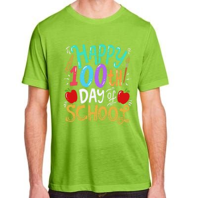 100 Days Of School Teacher Gift Adult ChromaSoft Performance T-Shirt