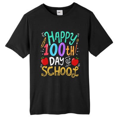 100 Days Of School Teacher Gift Tall Fusion ChromaSoft Performance T-Shirt