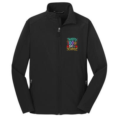 100 Days Of School Teacher Gift Core Soft Shell Jacket