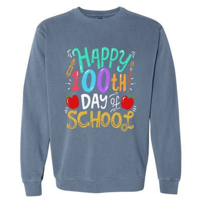 100 Days Of School Teacher Gift Garment-Dyed Sweatshirt