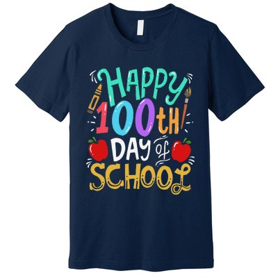 100 Days Of School Teacher Gift Premium T-Shirt