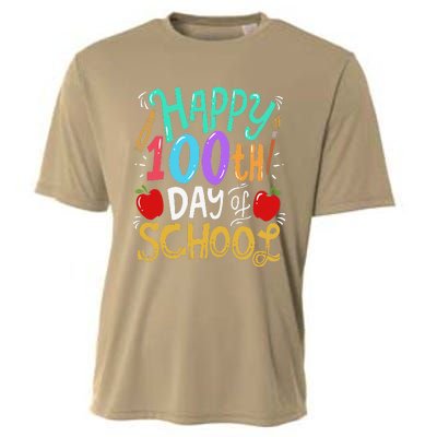 100 Days Of School Teacher Gift Cooling Performance Crew T-Shirt