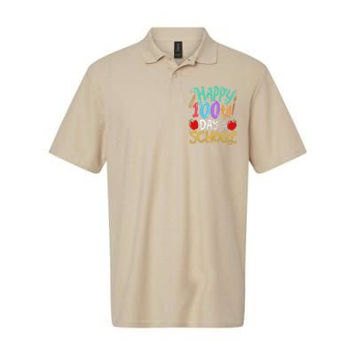 100 Days Of School Teacher Gift Softstyle Adult Sport Polo