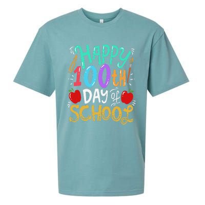 100 Days Of School Teacher Gift Sueded Cloud Jersey T-Shirt