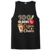 100 Days Of Coffee And Chaos 100th Day Of School Leopard PosiCharge Competitor Tank