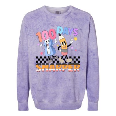 100 Days Of Sharper Back To School Colorblast Crewneck Sweatshirt