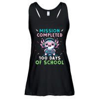 100 Days Of School 100th Day Of School Gamer Axolotl Ladies Essential Flowy Tank