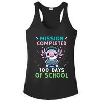 100 Days Of School 100th Day Of School Gamer Axolotl Ladies PosiCharge Competitor Racerback Tank