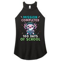 100 Days Of School 100th Day Of School Gamer Axolotl Women's Perfect Tri Rocker Tank