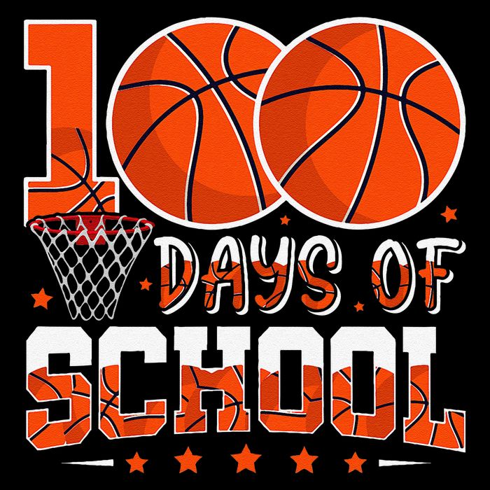 100 Days Of School Basketball Player 100th Day Balls Flexfit Unipanel Trucker Cap