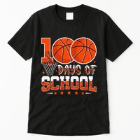 100 Days Of School Basketball Player 100th Day Balls Tall T-Shirt