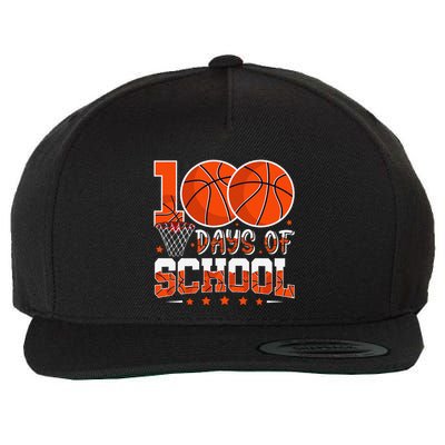 100 Days Of School Basketball Player 100th Day Balls Wool Snapback Cap