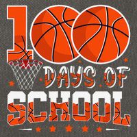 100 Days Of School Basketball Player 100th Day Balls Cotton Canvas Backpack