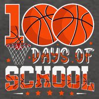 100 Days Of School Basketball Player 100th Day Balls Vector Backpack