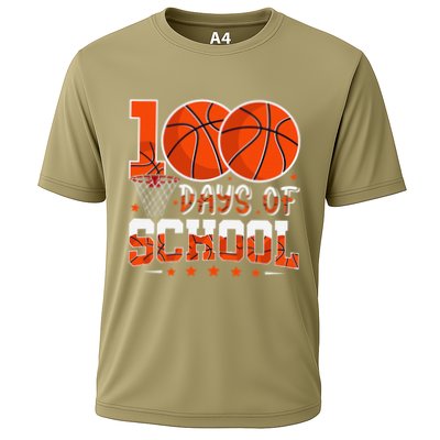 100 Days Of School Basketball Player 100th Day Balls Performance Shirt