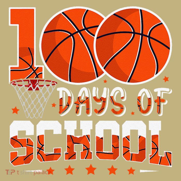 100 Days Of School Basketball Player 100th Day Balls T-Shirt