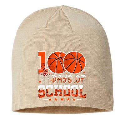 100 Days Of School Basketball Player 100th Day Balls Sustainable Beanie