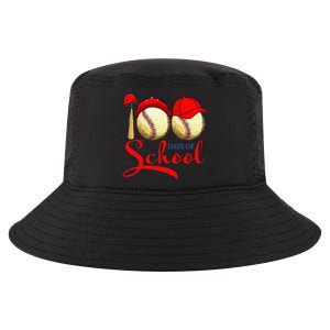 100 Days Of School Baseball Teacher 100th Day Of School Cool Comfort Performance Bucket Hat