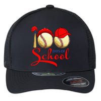 100 Days Of School Baseball Teacher 100th Day Of School Flexfit Unipanel Trucker Cap