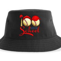 100 Days Of School Baseball Teacher 100th Day Of School Sustainable Bucket Hat