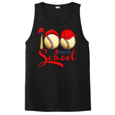 100 Days Of School Baseball Teacher 100th Day Of School PosiCharge Competitor Tank