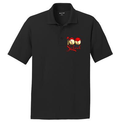 100 Days Of School Baseball Teacher 100th Day Of School PosiCharge RacerMesh Polo