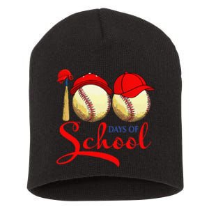 100 Days Of School Baseball Teacher 100th Day Of School Short Acrylic Beanie