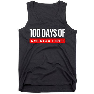 100 Days Of America First Funny Trump Tank Top
