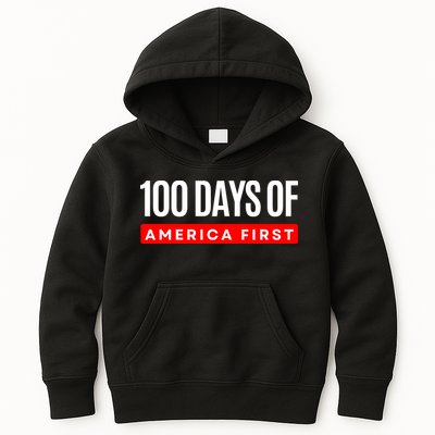 100 Days Of America First Funny Trump Kids Hoodie