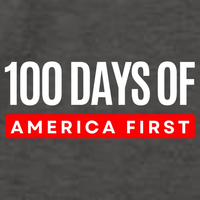 100 Days Of America First Funny Trump Vector Backpack