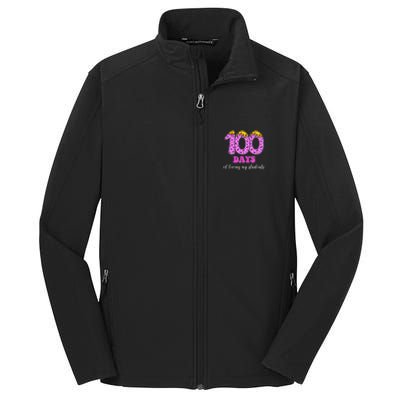 100 Days Of Loving My Students Teacher Celebration Core Soft Shell Jacket