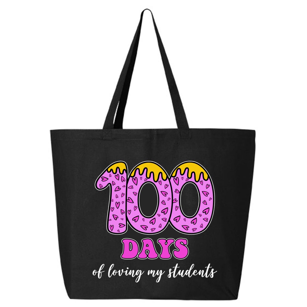 100 Days Of Loving My Students Teacher Celebration 25L Jumbo Tote