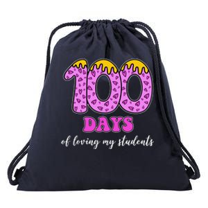 100 Days Of Loving My Students Teacher Celebration Drawstring Bag