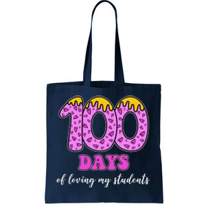 100 Days Of Loving My Students Teacher Celebration Tote Bag