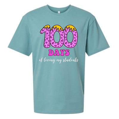 100 Days Of Loving My Students Teacher Celebration Sueded Cloud Jersey T-Shirt