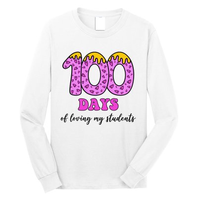 100 Days Of Loving My Students Teacher Celebration Long Sleeve Shirt