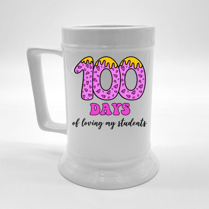 100 Days Of Loving My Students Teacher Celebration Beer Stein