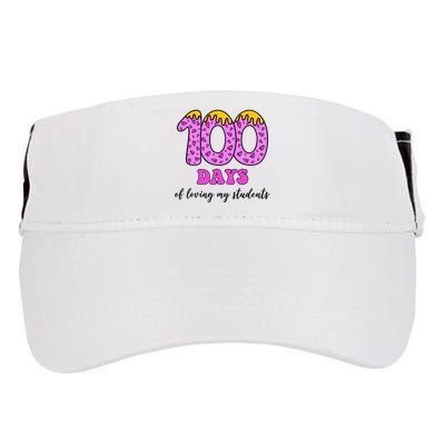 100 Days Of Loving My Students Teacher Celebration Adult Drive Performance Visor