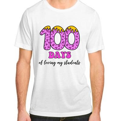 100 Days Of Loving My Students Teacher Celebration Adult ChromaSoft Performance T-Shirt