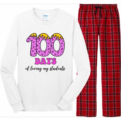 100 Days Of Loving My Students Teacher Celebration Long Sleeve Pajama Set