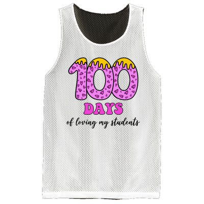 100 Days Of Loving My Students Teacher Celebration Mesh Reversible Basketball Jersey Tank