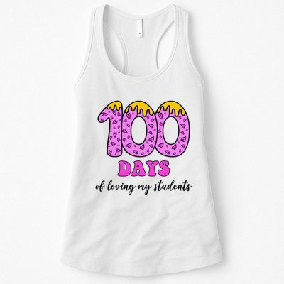 100 Days Of Loving My Students Teacher Celebration Womens Tank Top