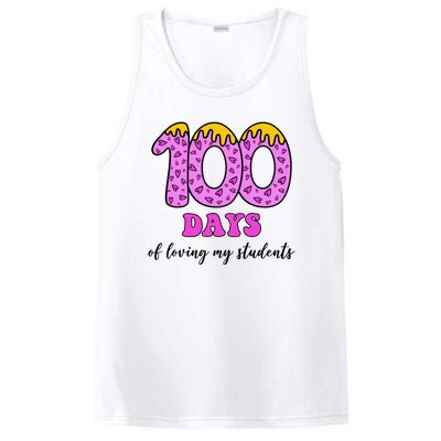 100 Days Of Loving My Students Teacher Celebration PosiCharge Competitor Tank