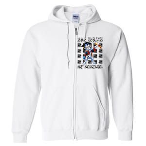 100 Days Of School Dalmatian Dog Boy Girl 100 Days Smarter Full Zip Hoodie