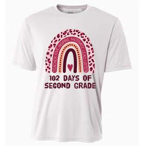 102 Day Of 2nd Grade Rainbow 102 Day Of Second Grade Cooling Performance Crew T-Shirt