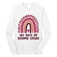 102 Day Of 2nd Grade Rainbow 102 Day Of Second Grade Long Sleeve Shirt