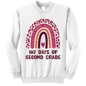 102 Day Of 2nd Grade Rainbow 102 Day Of Second Grade Sweatshirt