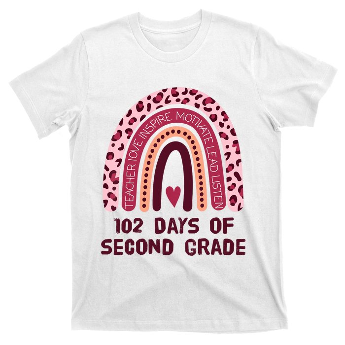 102 Day Of 2nd Grade Rainbow 102 Day Of Second Grade T-Shirt