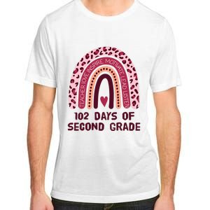 102 Day Of 2nd Grade Rainbow 102 Day Of Second Grade Adult ChromaSoft Performance T-Shirt