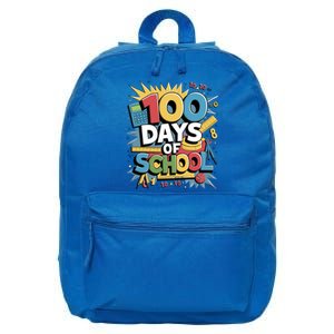 100 Days Of School Math Teachers Classroom Celebration Gift 16 in Basic Backpack